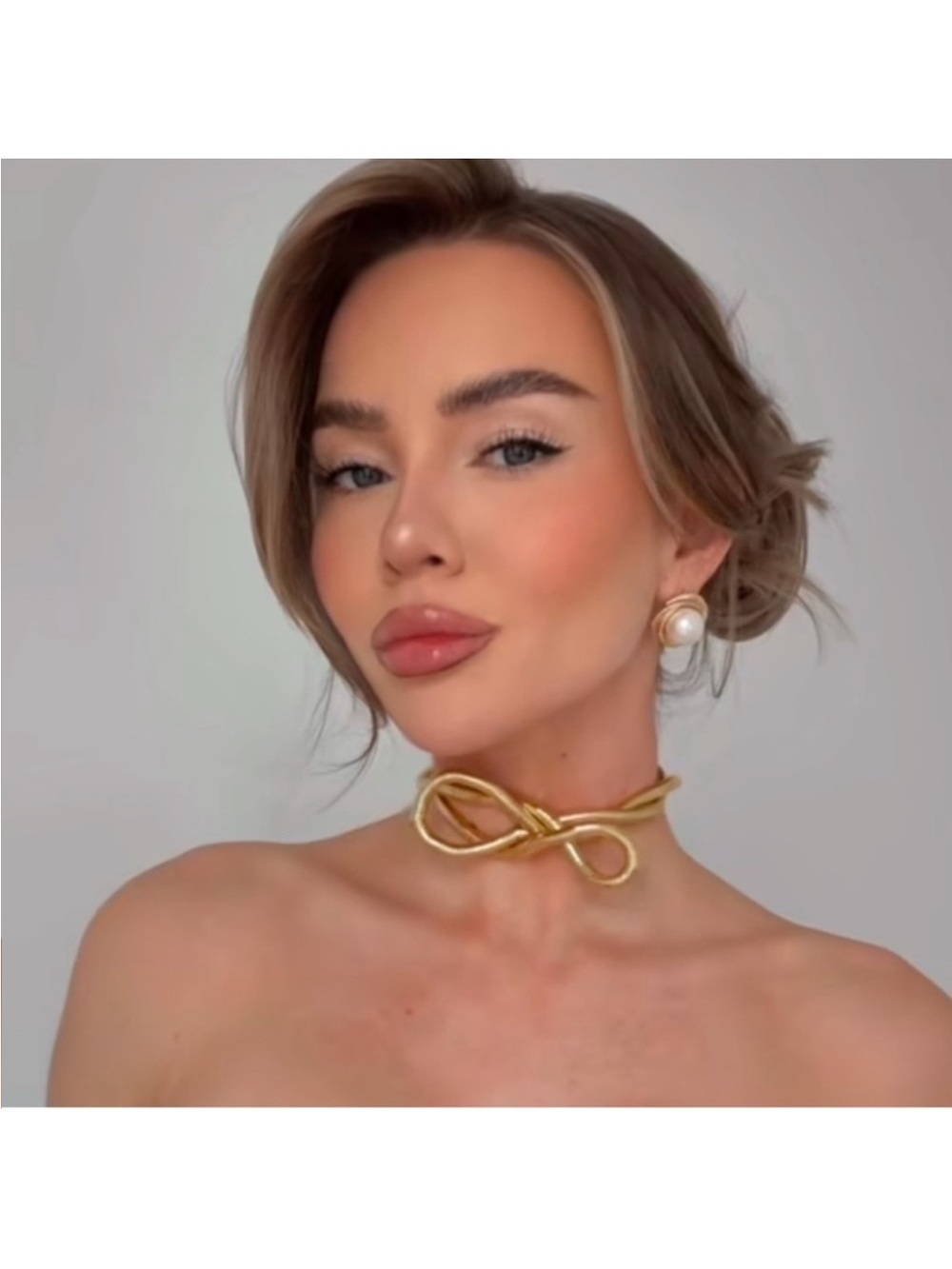 New 24k Gold Plated Bendable Gold Necklace - Picture 2 of 9